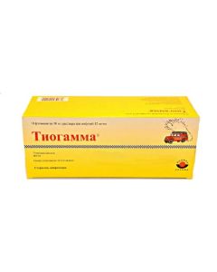 Tyoktovaya acid - Thiogamma solution for infusion 12 mg / ml bottle of 50 ml 10 pcs. missouri Pharmacy Online - missouri.buy-pharm.com