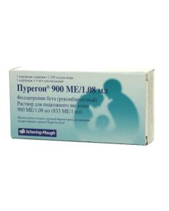 follitropin beta - Puregon solution for p / dermal introduction. 900 IU 1.08 ml cartridge per set with needles 9 pcs. 1 pack missouri Pharmacy Online - missouri.buy-pharm.com
