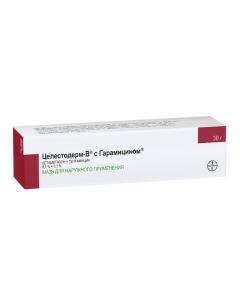 Betamethasone, Gentamicin - Celestoderm B with Garamycin Ointment 0.1%, 30 g missouri Pharmacy Online - missouri.buy-pharm.com