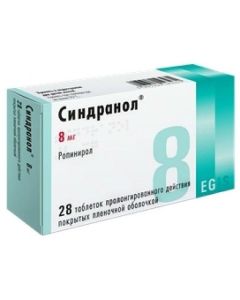 Ropynerol - Sindranol tablets is covered.pl.ob. prolong. 8 mg 28 pcs. missouri Pharmacy Online - missouri.buy-pharm.com